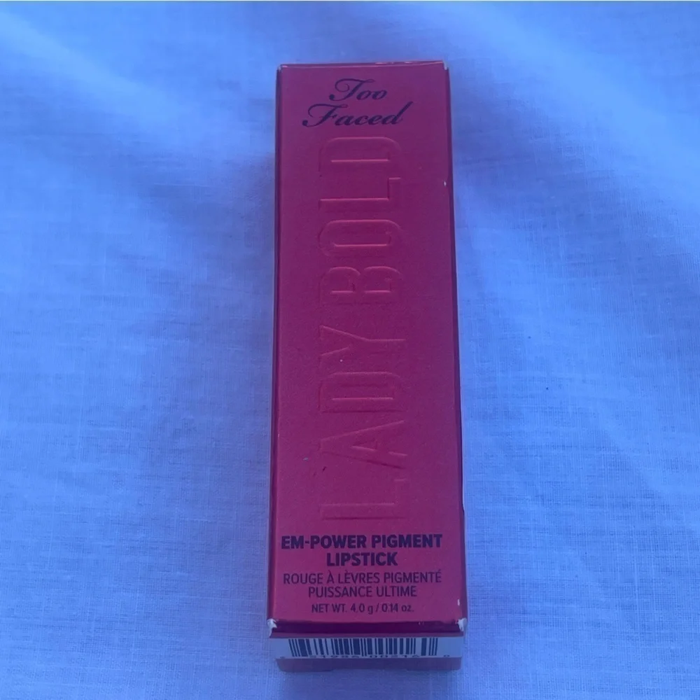 Too Faced Lady Bold ‘Em-Power Pigment Lipstick Full Size
